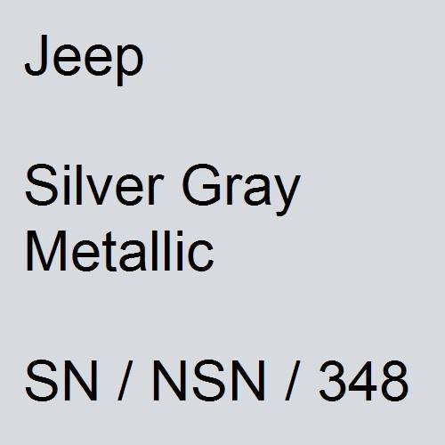 Jeep, Silver Gray Metallic, SN / NSN / 348.